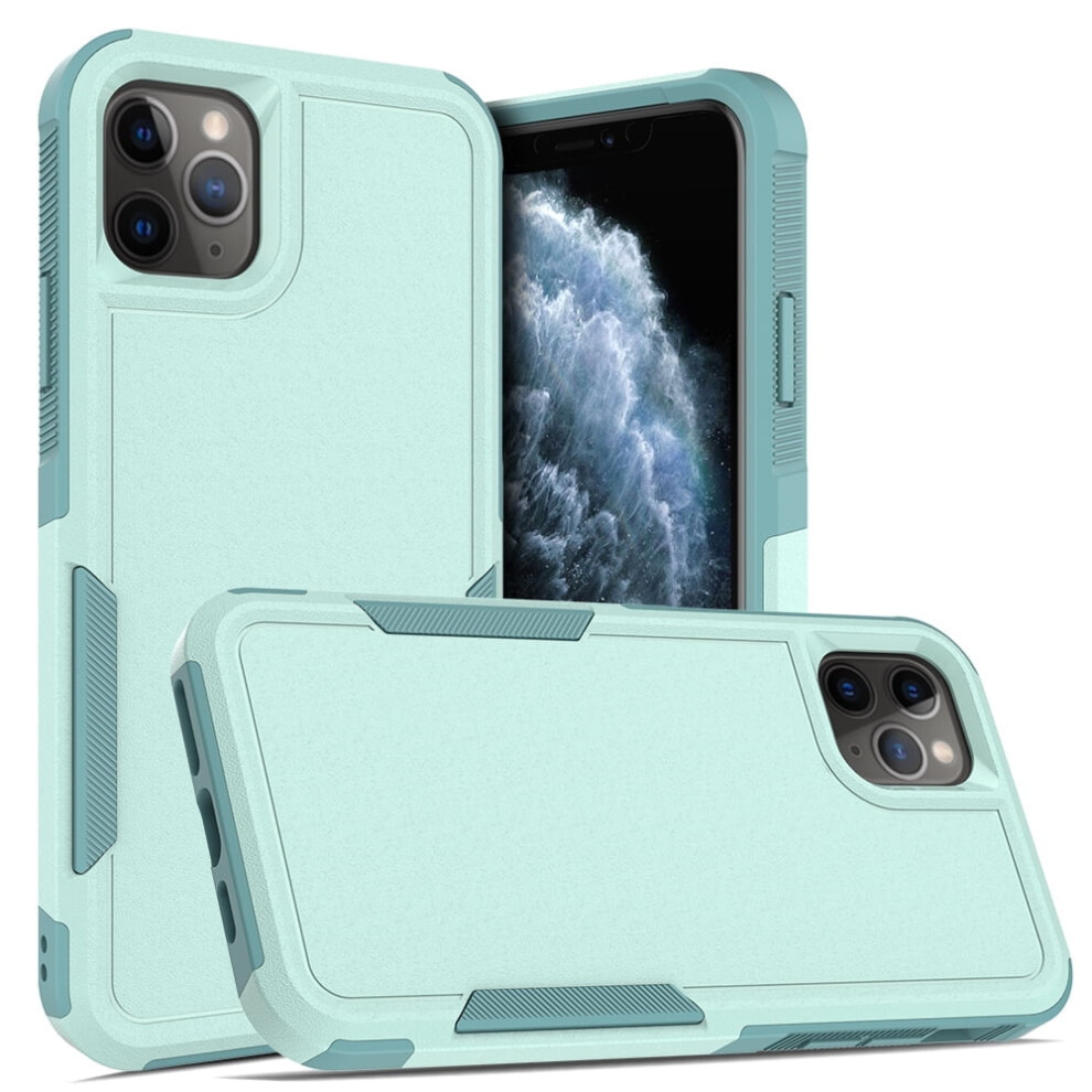 Defender Case For Iphone 11 Pro Max 6.5'' Â Heavy Duty 1-In-1 Rugged, Dustproof, Shockproof, Non-Slip Cover, Light Green 9489952987736