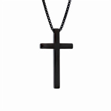 Kruisvormige ketting in kleur C met een elegante uitstraling, gemaakt van aluminiumlegering. Een sieraad voor religieuze doeleinden of als