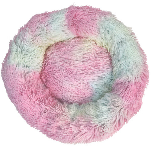 Actiaspet Fluffy Pet Bed Donut Rainbow (Small) 2