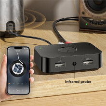 Ricevitore 6.0 per Impianti Stereo Domestici, Amplificatori, Altoparlanti e Sistemi HiFi con Ingressi AUX+RCA+USB.