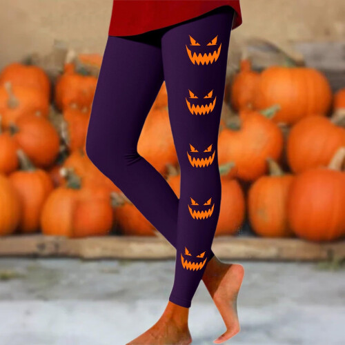 Κολάν για Halloween για Plus Γυναίκες Αστεία Γραφικά Ψηλόμεσα Κολάν Στενά για 1
