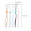 5Pcs Assorted Color Glasses Hanging Rope Reusable Anti Slip Adjustable Strap 2