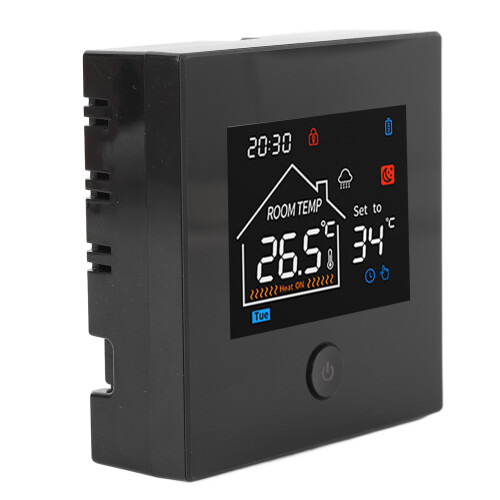 Smart Home Thermostat Wall Mount LCD 86x86x30mm Programmable Temperature Controller