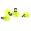 Fly Fishing Float Yarn Strike Indicator, Fluorescent Yellow, 33mm, 4pcs 1