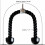 Deluxe tricepsreb, let greb, skridsikkert triceps pulldown-tilbehør, fitnesskabelreb til pulldowns, presdowns, krøller, kickbacks 2
