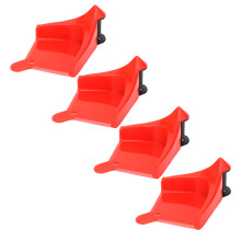 4 Pcs Tire Hose Guard ABS Red, Wear-Resistant, Fits All Tires