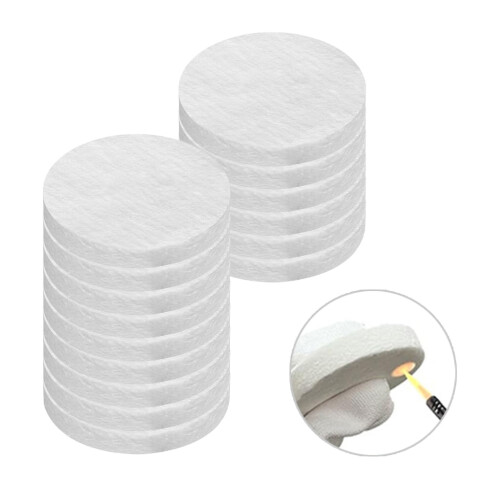 Ceramic Wool Inserts Round for Bioethanol Burners 20 Pack 2