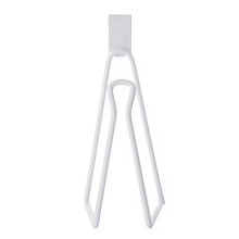 Toilet Paper Holder - (White) Easy Install Wall Mount Bathroom Tissue Roll Hanger -No-Drill Design