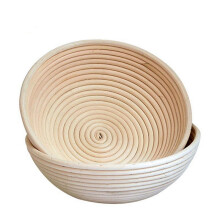 2X Panier de Fermentation de Pain Rond en Rotin Panier de Fermentation de Stockage de Séchage Panier de Fermentation de Pain