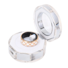 Smart Fitness Ring with 18mAh Battery & 300mAh Charging Case, IP68 Waterproof