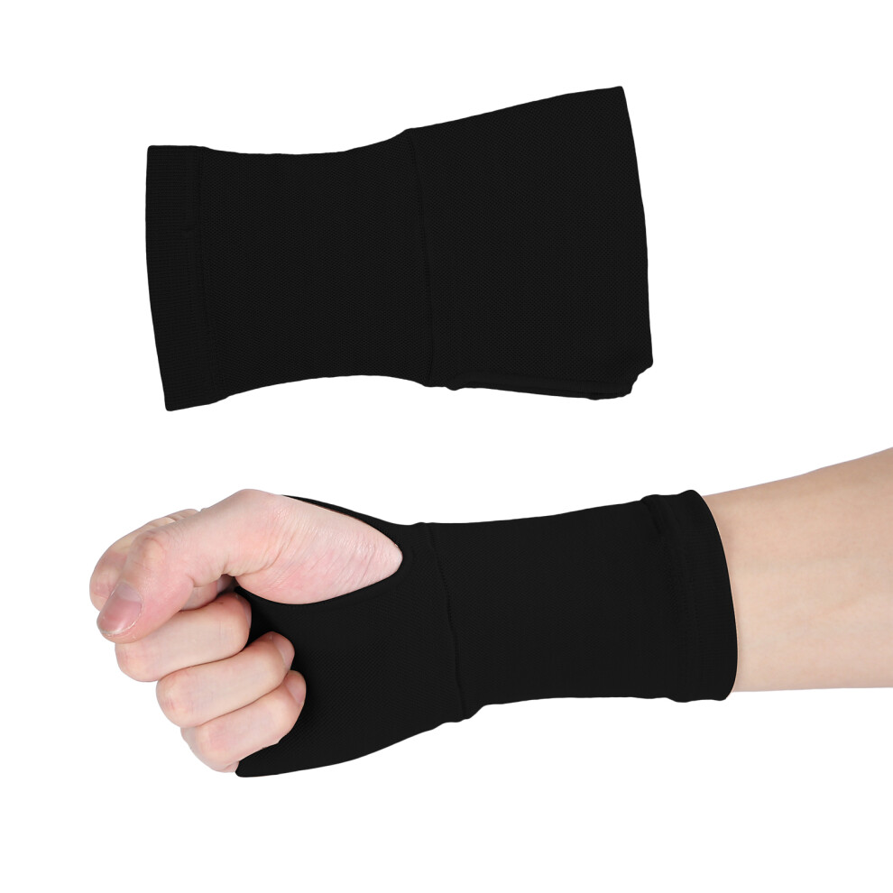 Black Sports Compression Wrist Sleeve Support Brace Xl For Carpal Tunnel