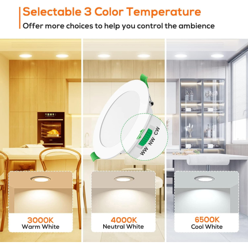 12pcs 7w White Led Downlight Recessed Ceiling Lights Slim Spot Light 2