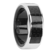 Smart Ring Fitness Tracker Silver 20.7mm Touch Screen IP68 Step Record