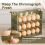 Refrigerator Egg Organizer, Multi Grid Egg Tray, Foldable Counter Egg Storage 2