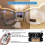12v LED Dimmer Switch with RF Remote Control &amp;Timer Function, DC 5-24V 40A Aluminum Housing PWM Dimm 3