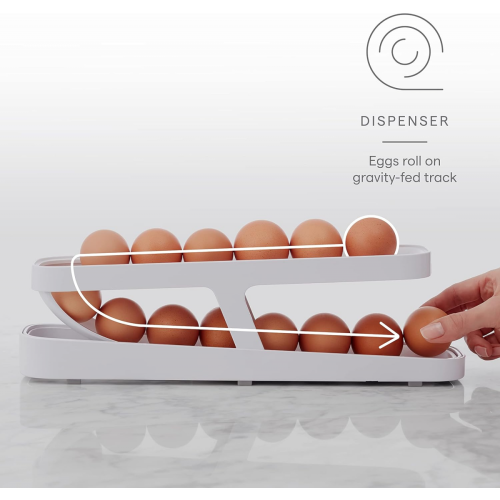 2Pcs Rolldown Egg Dispenser Egg Box 1