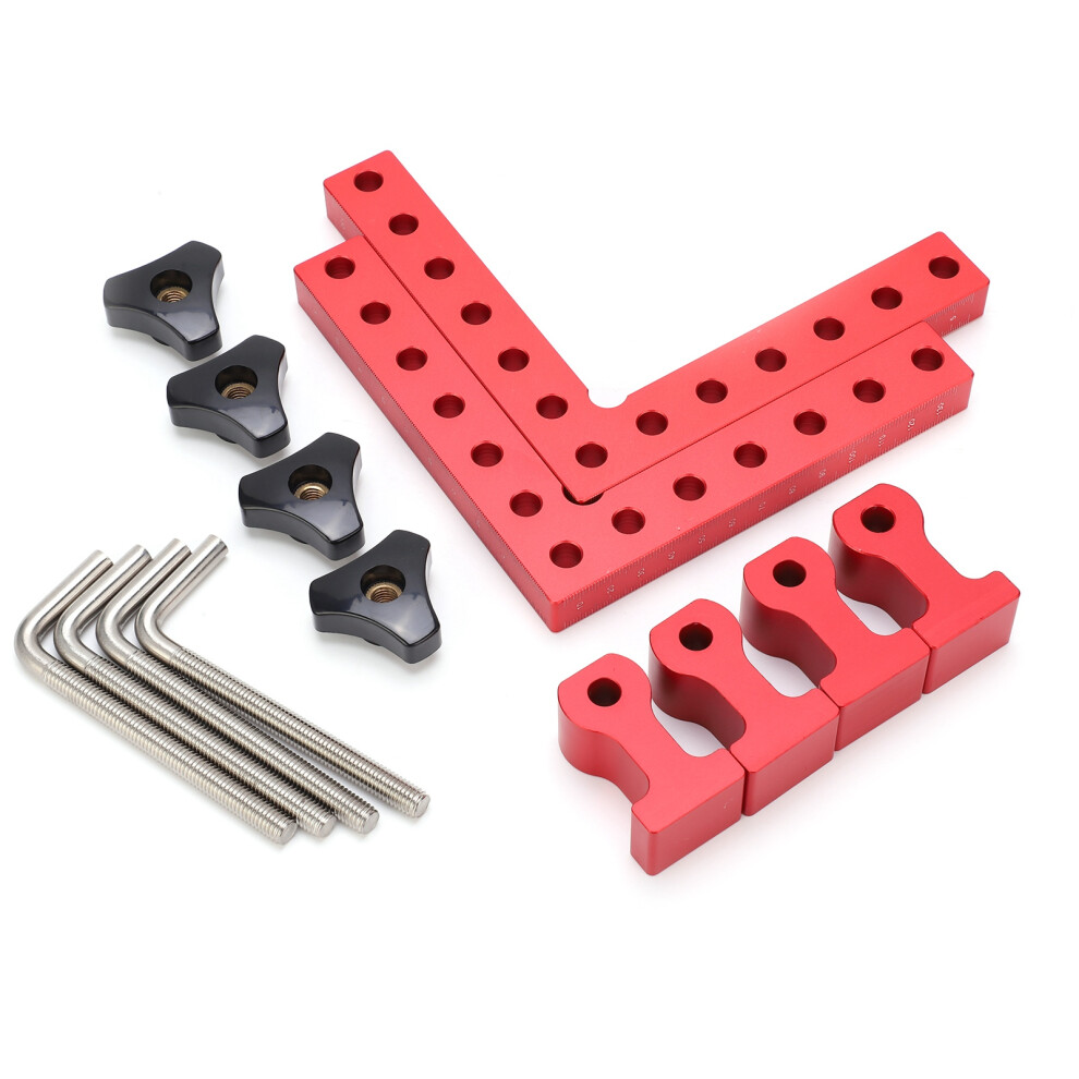Aluminum 90 Square Positioning Ruler Kit, 140X140mm, Inch Scale 6941391795547