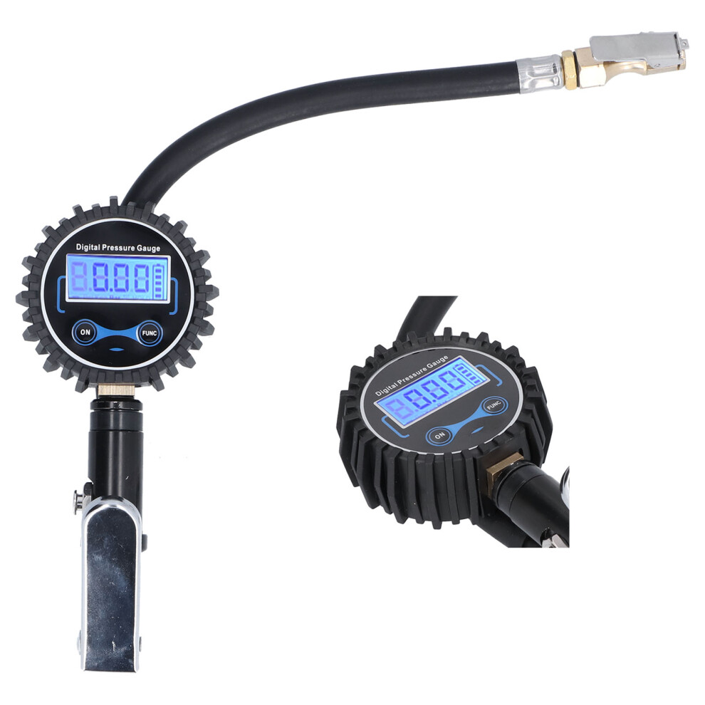 300 Psi Digital Tire Inflator Gauge With Lcd Display For Cars & Motorcycles 4661391795553