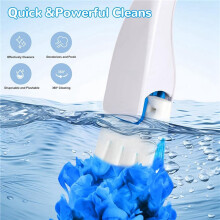 96 Count Flushable Toilet Refills, Disposable Toilet Bowl Paper Bulk, Flushable Toilet Brush Refill Pads for Toilet
