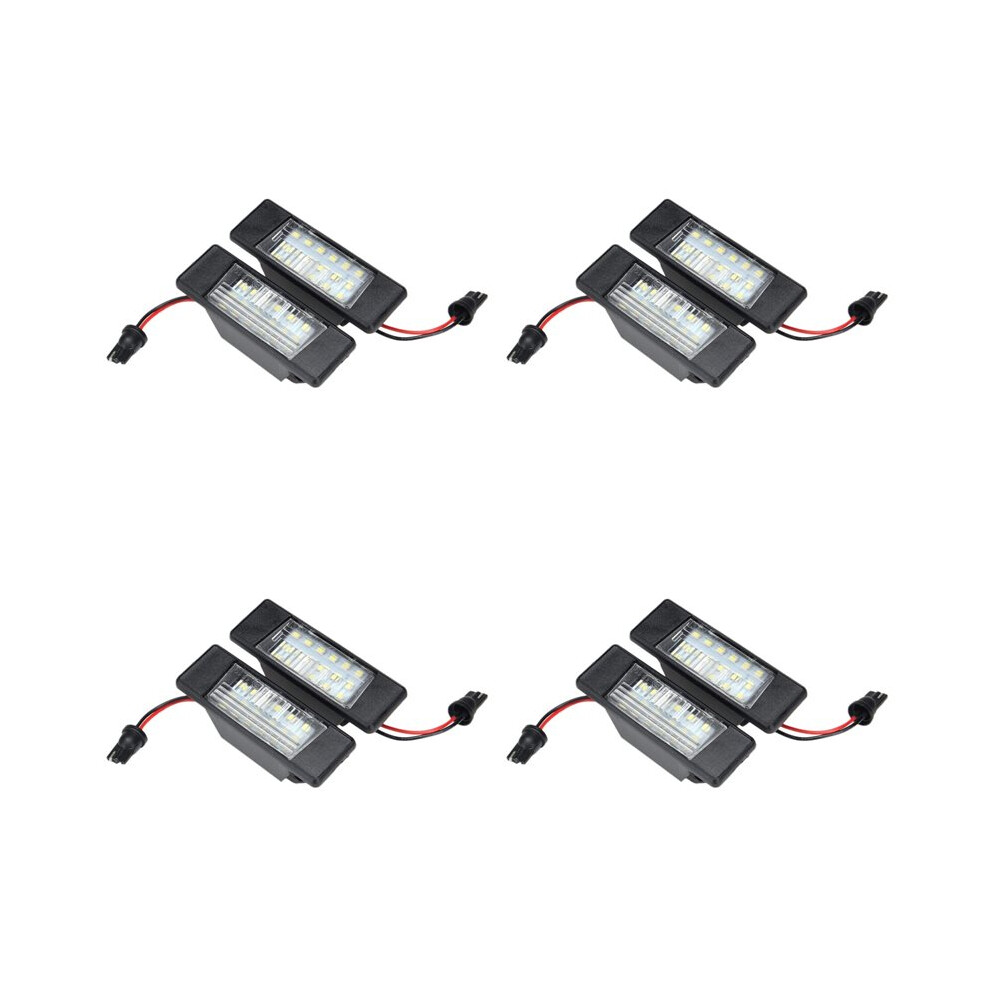 8Pcs 18Leds License Plate S Plastic For Qashqai X-Trail Juke Primera Bright Led Number Licence Plate Light 6033939295098