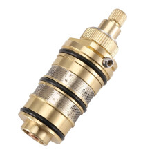 5X Brass Replacement Thermostatic Cartridge, Shower Mixer Valve Bar Repair Kit Bathroom Water Temperature Control Faucet