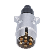 RV Power Cord 7pin Waterproof Trailer Plug 12VDC Electric Socket for Trucks