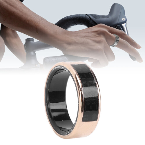 Fitness Tracker Ring Touch Screen IP68 25mm Size 12 Black