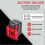 (5 ΤΕΜΑΧΙΑ) Οργάνωση τοίχου για μπαταρίες Milwaukee M18 18V, 10 τεμάχια X 4