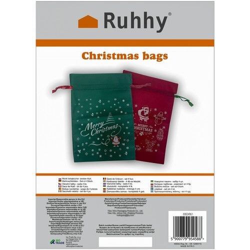 Borse natalizie - set da 4 Ruhhy 24961 1