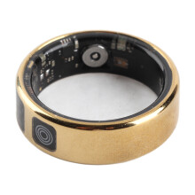 Fitness Tracker Ring with Touch Screen, Stainless Steel, 18mAh Battery