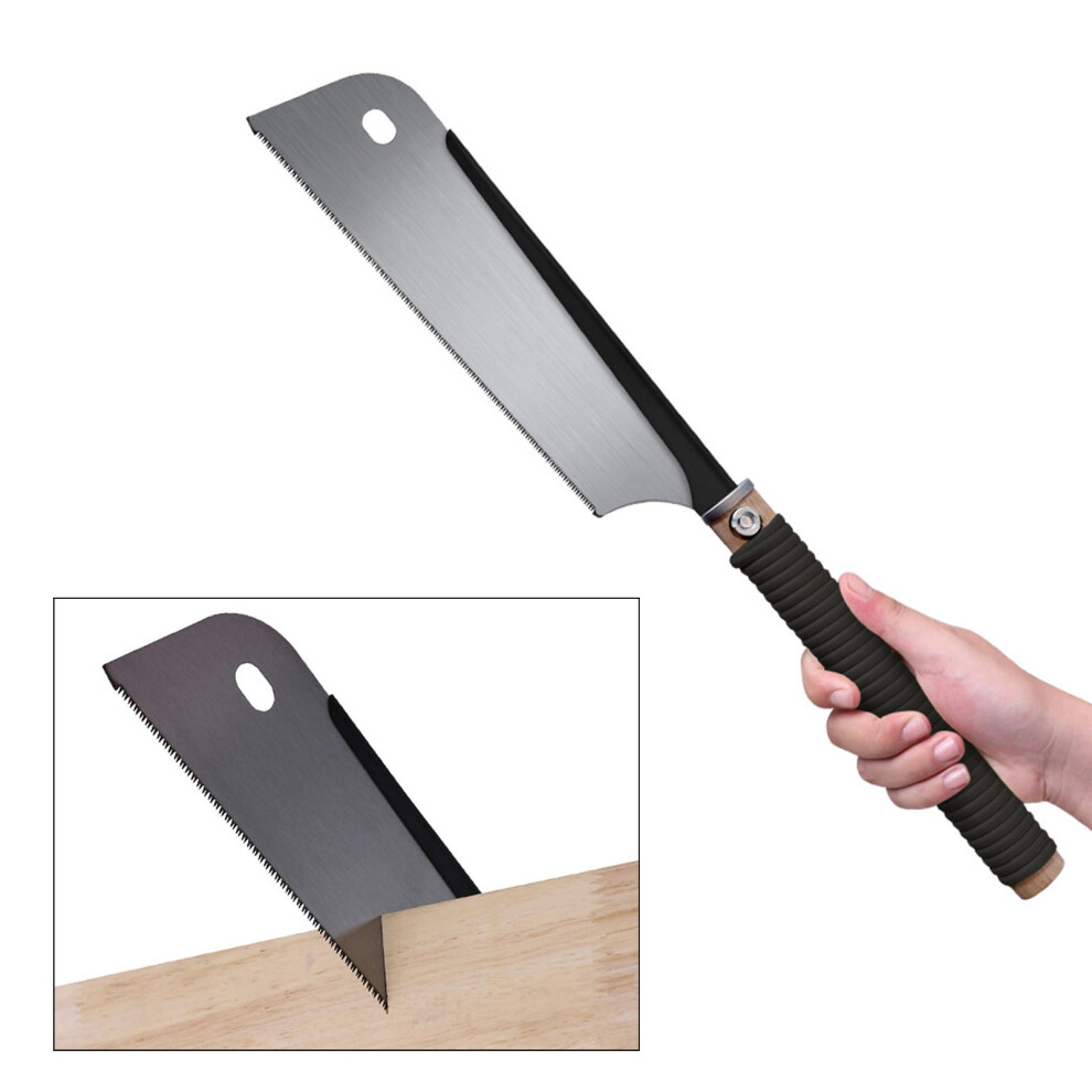 Dovetail Saw Sk5 Steel Blade 17 Tpi Rattan Handle Black