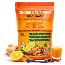 135 SHOTS! Ginger, Turmeric, Vit C, Orange, Cayenne, Zinc Shot Powder