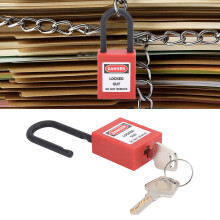 Cadenas Lockout 38 mm en nylon résistant à la corrosion avec 2 clés
