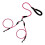 Safety Reflective Dog Leashes Detachable High Durability-Pink 1