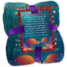 Cadeaus voor oma – Kerst- of verjaardagsdeken (50x60 cm), perfect voor de kleinkinderen