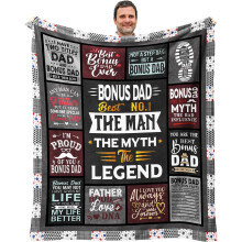 Verjaardagscadeaus voor zoon – Plaid (152 x 127 cm) voor volwassen zoon, passend bij de cadeau-ideeën van papa en mama