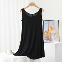 Wioihee 100% Cotton Nightgowns for Women Stripes Soft Ladies Gowns Sleepwear Short Sleeve Nightgown Black-F 4(M)