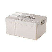 Equipment Package, Medicine Box, Multifunctional Box Organizer with Handle Household Box Made of Plastic Large Kit Box White Three Sizes.