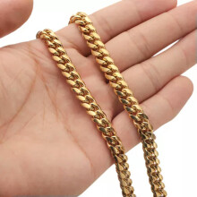 Herren-Armband im Miami-Cuban-Link-Stil aus Edelstahl