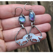 925 Silver Ear Hook Boho Earrings Women Drop Dangle Vintage Wedding Jewelry Gift-#7