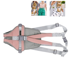 Pet Chest Backpack for Cats Dogs, Oxford Cloth, Pink, S Size