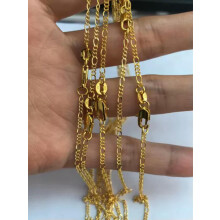 Lanț de colier placat cu aur de 18K, 71 cm
