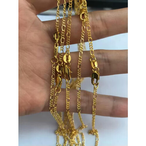 Lanț de colier placat cu aur de 18K, 71 cm