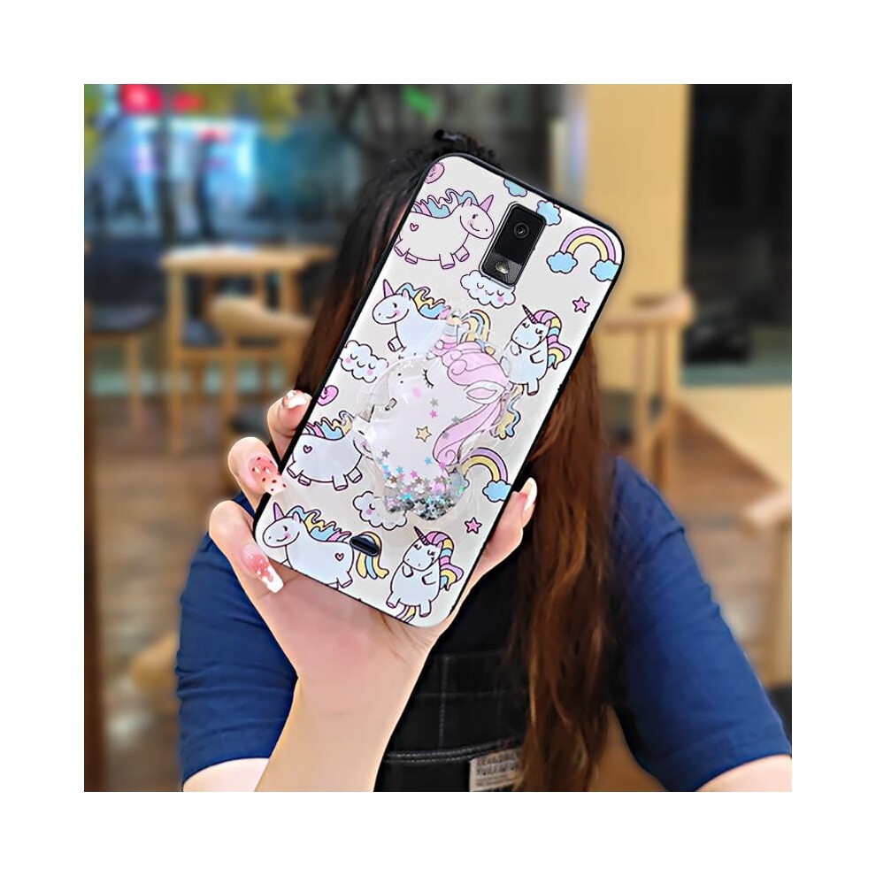 Blu View3/B140dl Phone Case – Quicksand Tpu, Anti-Knock, Lens Protection, Kickstand, Dirt/Water Resistant 9448483087308