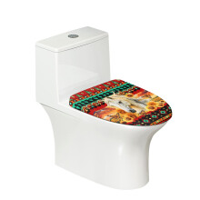 Washable Soft Toilet Seat Lid Cover with Elastic Edges, Compatible with Most Toilets – Horse, Sunflower & Butterfly Design