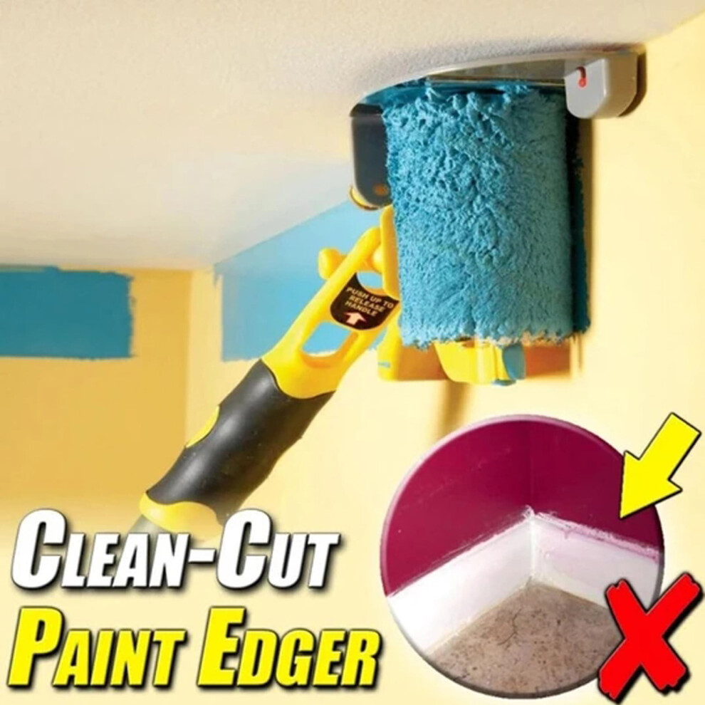 Paint Edger Roller Brush Kit Â Professional Wall & Ceiling Edging Tool For Diy Home Improvement, High-Precision Edge Banding, Compatible With 9448483091404