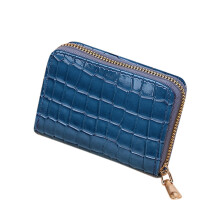 Credit Card Holder Wallet for Women Zipper Around Small Card Cases Holder Business Card Cases