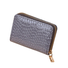 Credit Card Holder Wallet for Women Zipper Around Small Card Cases Holder Business Card Cases