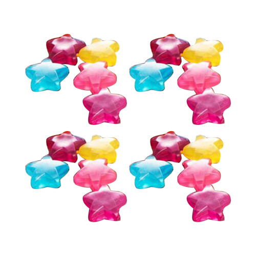 20Pcs Star Sqaure Fruit Shape Reusable Plastic Ice Cubes for Drinks Cooling Tool