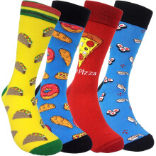 Verrückte Herren-Socken mit witzigen Popkultur-Motiven, aus gekämmter Baumwolle, Geschenk für Papa/Freund